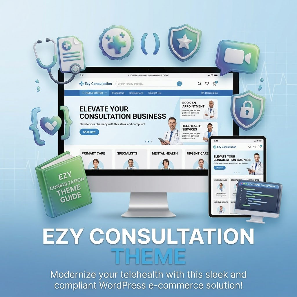 Ezy Consultation - Doctor Appointment & Telehealth Medical WordPress Theme