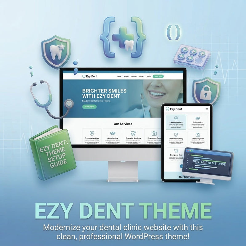 Ezy Dent - Dental Clinic & Oral Care Healthcare WordPress Theme