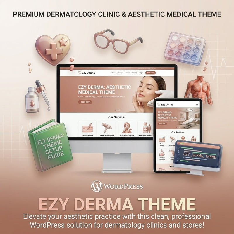 Ezy Derma - Dermatology & Skincare Clinic WordPress Theme