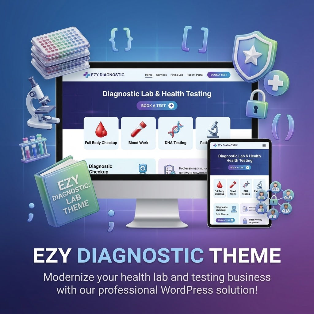 Ezy Diagnostic - Health Lab & Medical WordPress Theme