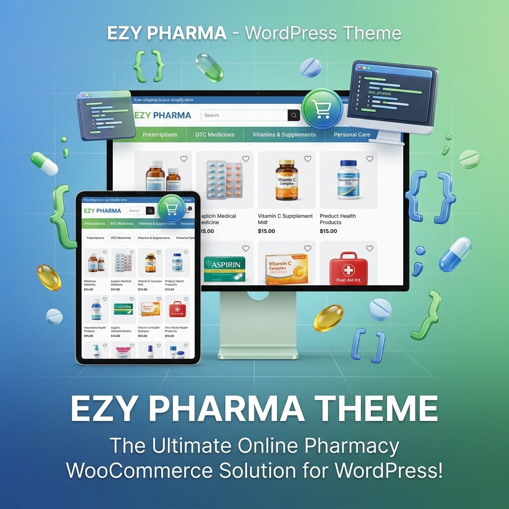 Ezy Pharma - Medical & Pharmacy WordPress Elementor Theme