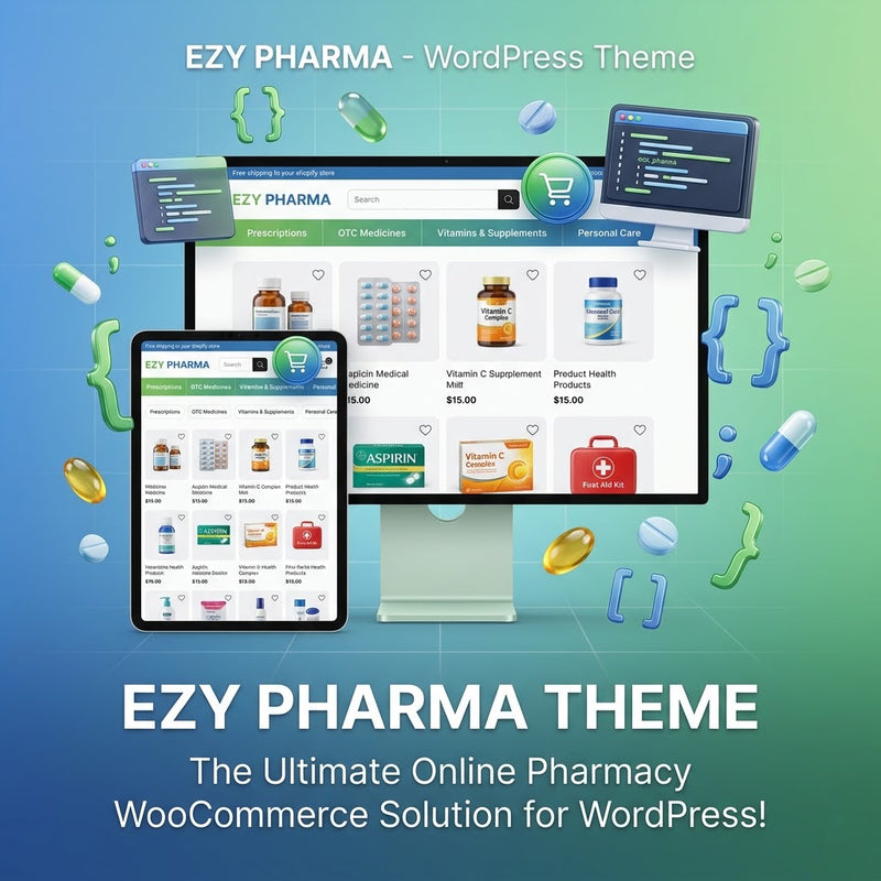 Ezy Pharma - Medical & Pharmacy WordPress Elementor Theme