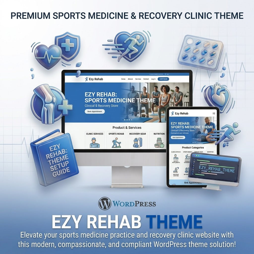Ezy Rehab - Sports Medicine & Injury Care Healthcare WordPress Theme