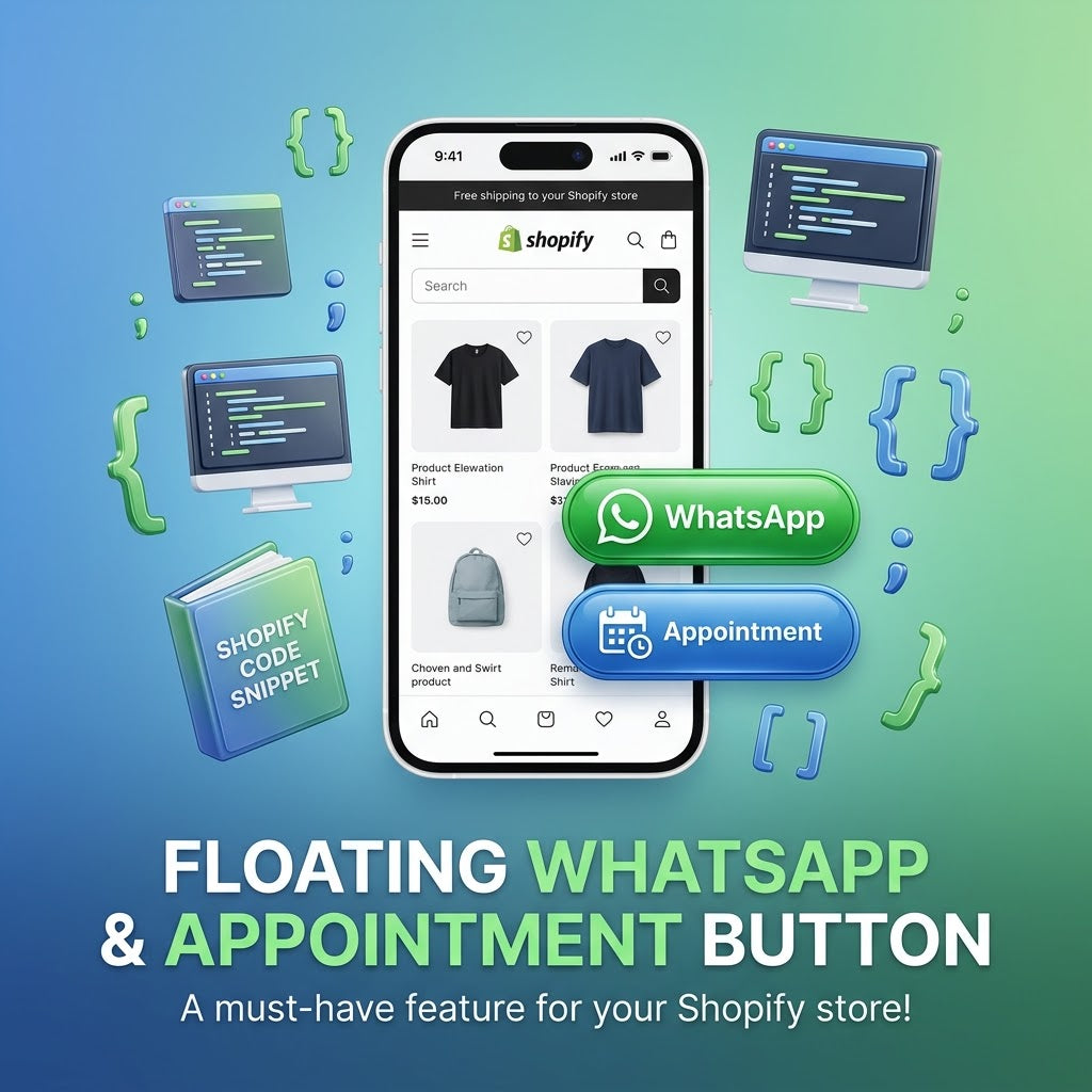 Floating WhatsApp & Appointment Booking Button - Shopify Liquid Snippet